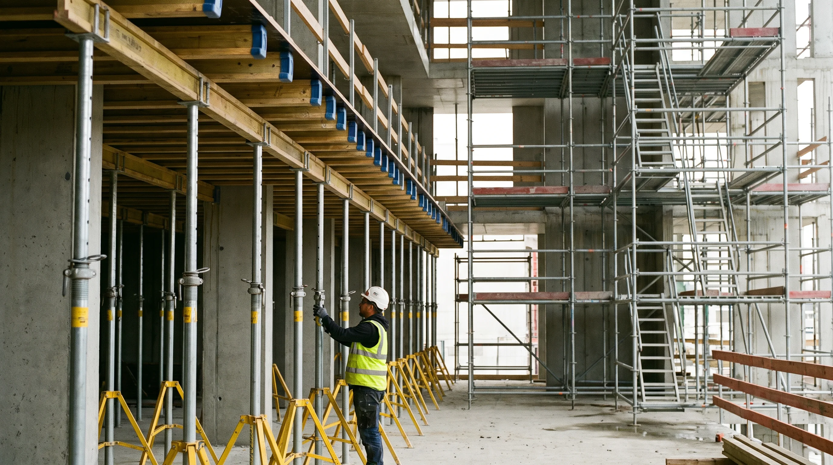 Подбор опалубки перекрытий: расчёт стоек, выбор между телескопическими стойками и системой PSK-CUP, виды балок. Советы по безопасной и экономичной заливке перекрытий от «БелПромстройконтракт».